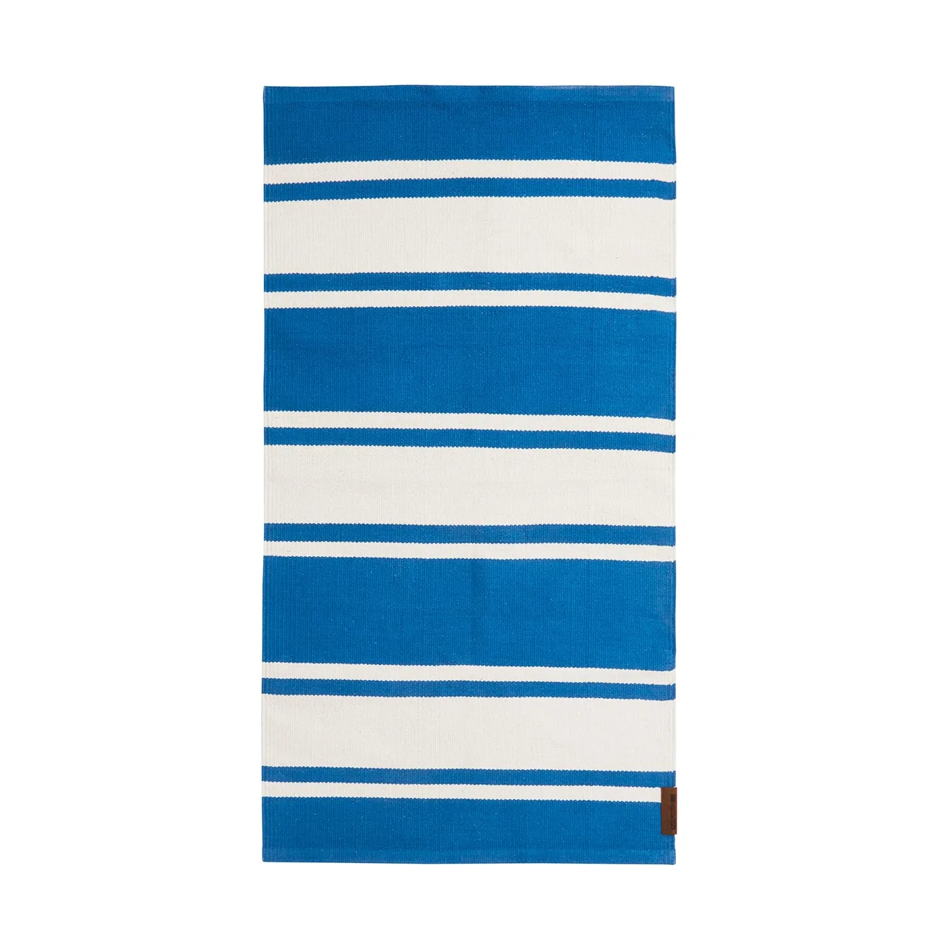 Organic Striped Cotton rug 170x240 cm, Blue-white Lexington