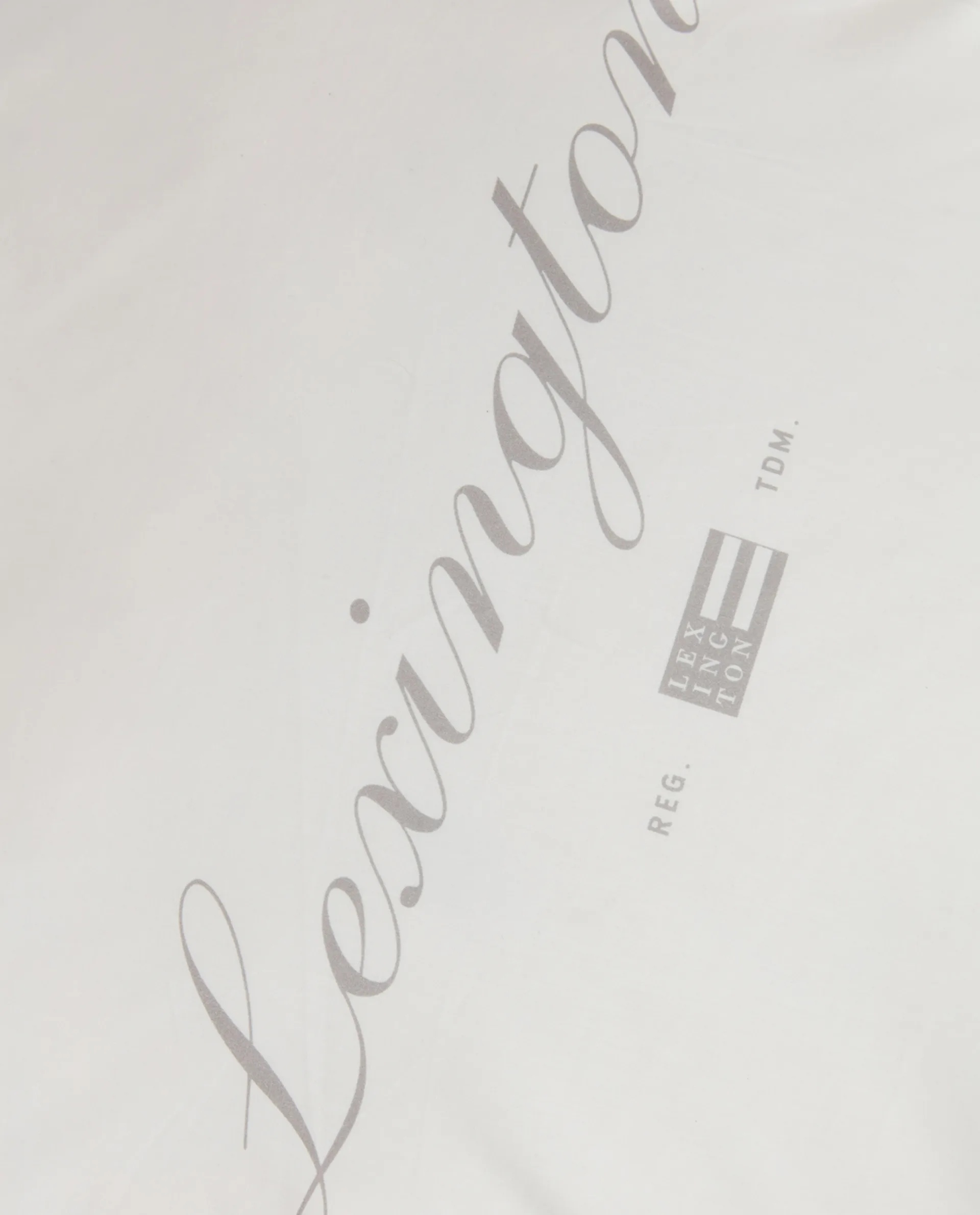 Printed Organic Cotton Poplin pillowcase 50x60 cm, White-grey Lexington