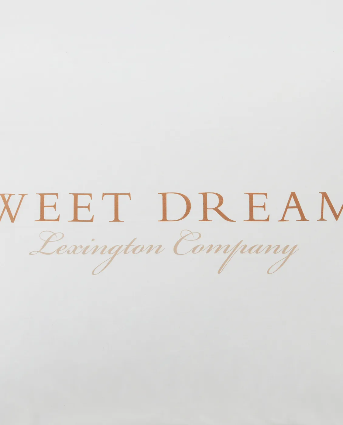 Printed Sweet Dreams Poplin pillowcase 50x60 cm, White Lexington