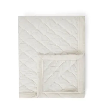 Quilted Organic Cotton Velvet bedspread 240x260 cm - Snow white - Lexington