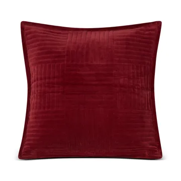 Quilted Velvet Star cushion cover 50x50 cm - Red - Lexington