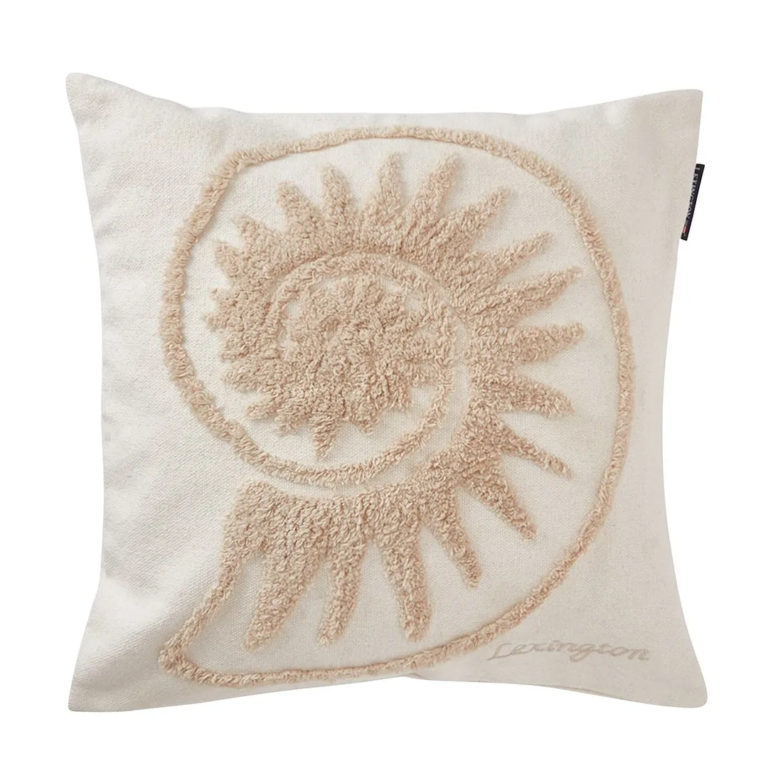 Rug Shell Cotton Canvas cushion cover 50x50 cm, White Lexington