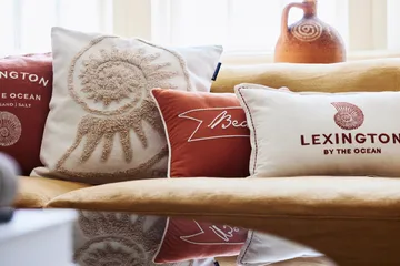 Rug Shell Cotton Canvas cushion cover 50x50 cm - White - Lexington