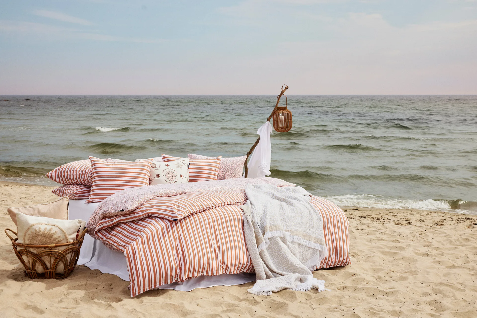 Rug Shell Cotton Canvas cushion cover 50x50 cm, White Lexington