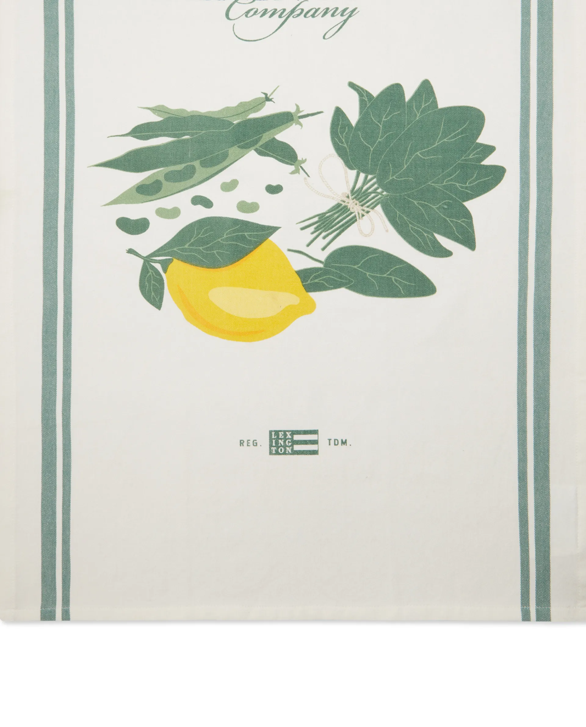 Salad kitchen towel 50x70 cm, White-green Lexington