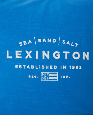 Sea Sand Salt Logo Embroidered pillowcase 50x50 cm - Blue-white - Lexington