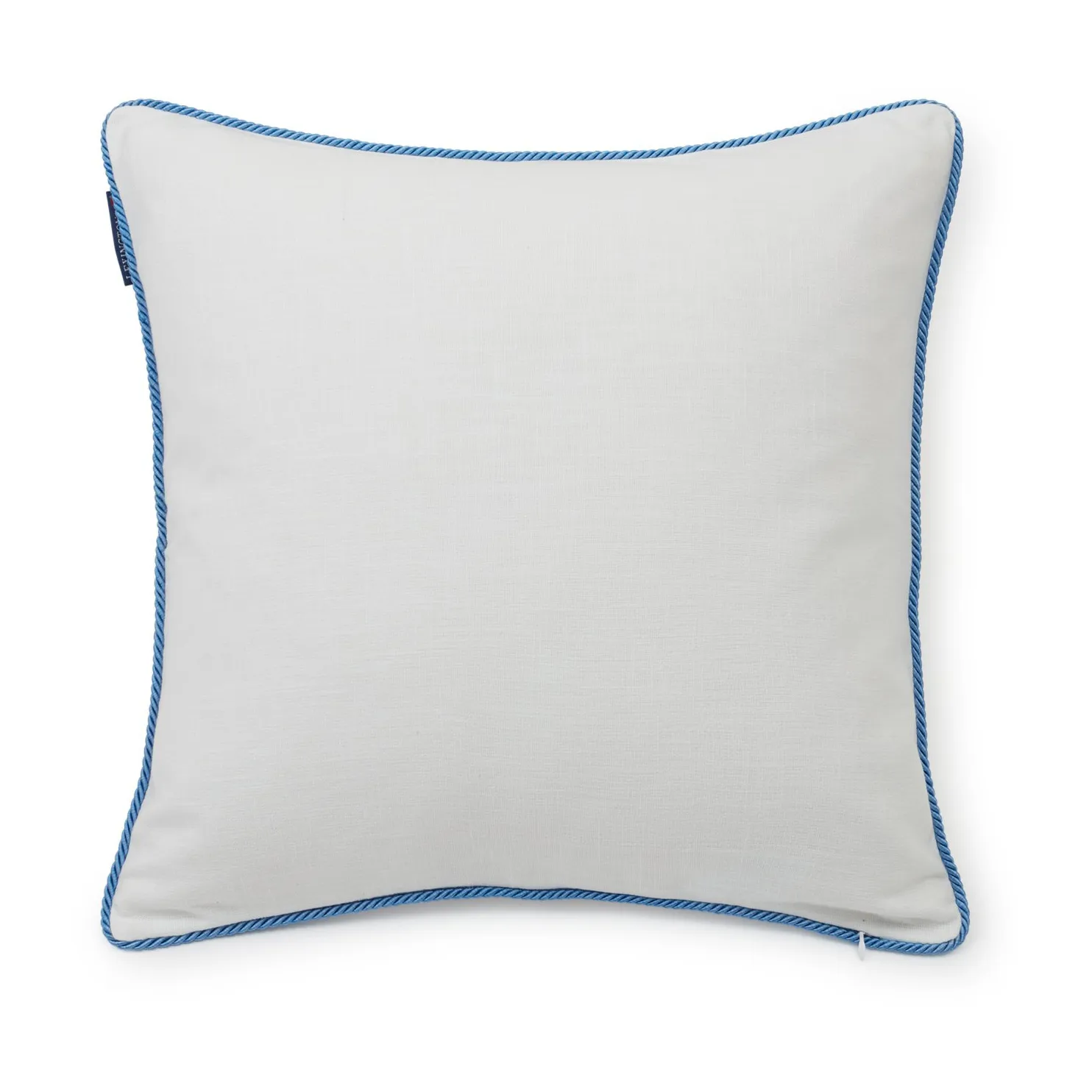 Seashell Cotton Canvase pillowcase 50x50 cm, White-blue Lexington