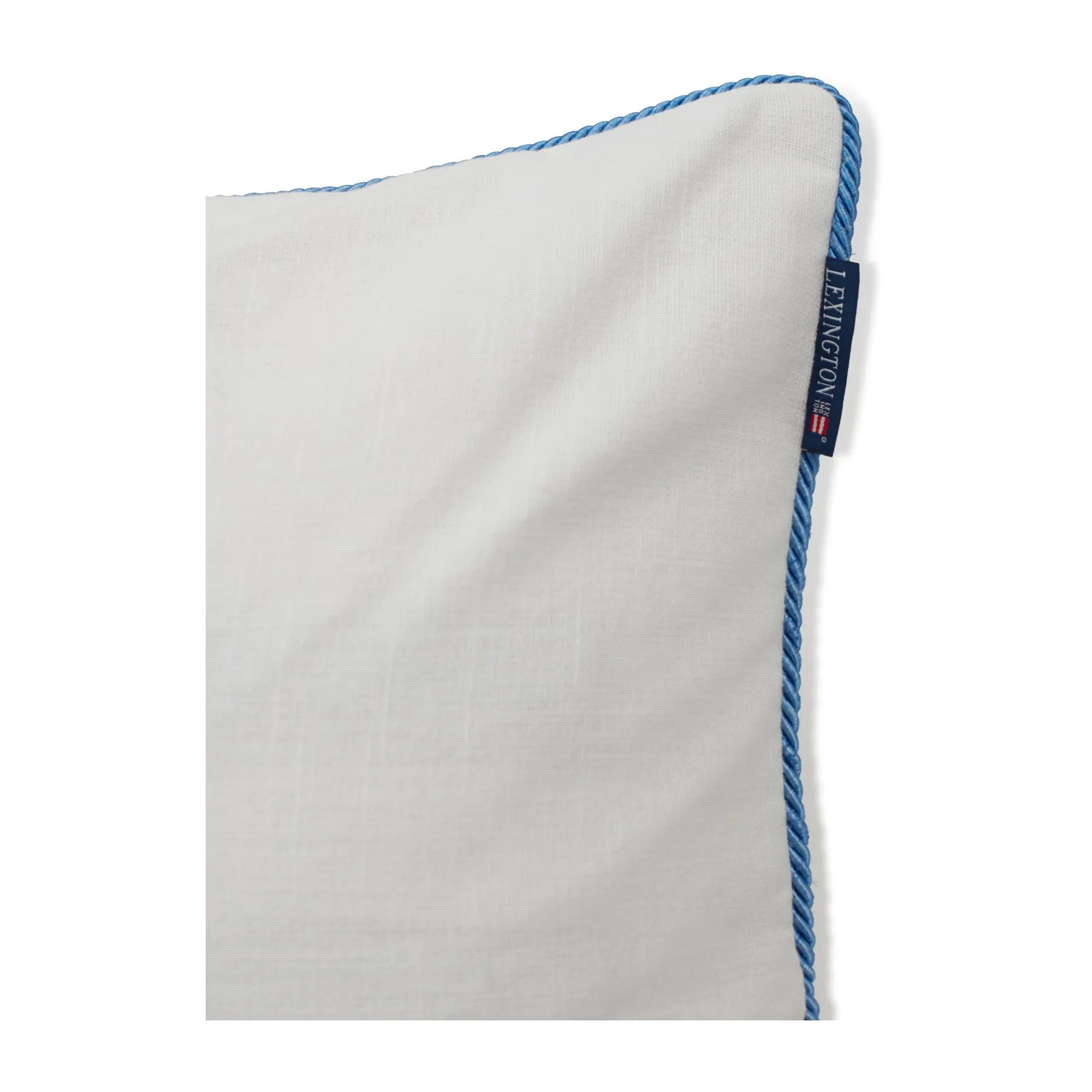 Seashell Cotton Canvase pillowcase 50x50 cm, White-blue Lexington