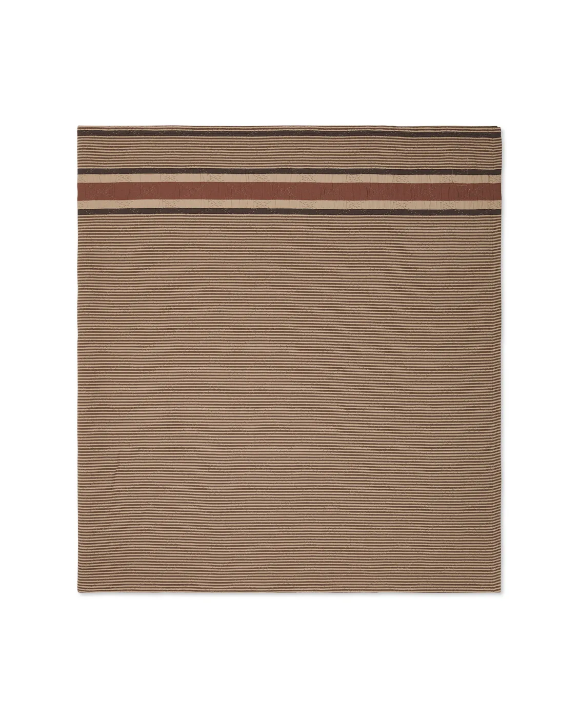 Side Striped Soft Quilted bedspread 240x260 cm, Beige Lexington