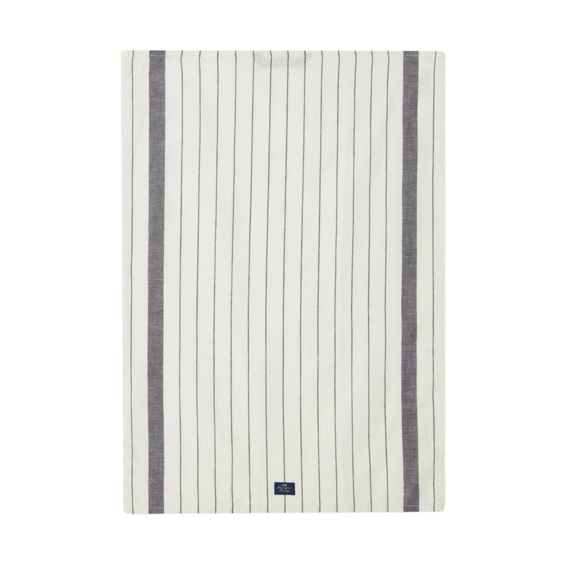 Striped Cotton Linen kitchen towel 50x70 cm, White Lexington