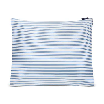 Striped Cotton Poplin pillowcase 50x60 cm - Blue - Lexington