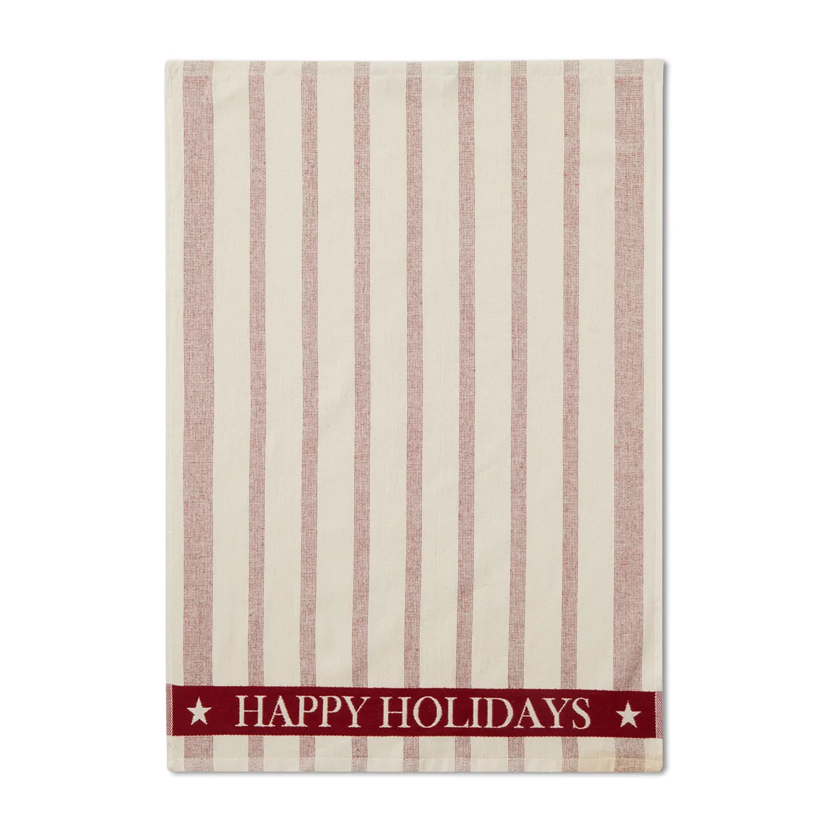 Striped Cotton Terry jacquard tea towel 50x70 cm, Beige-red Lexington