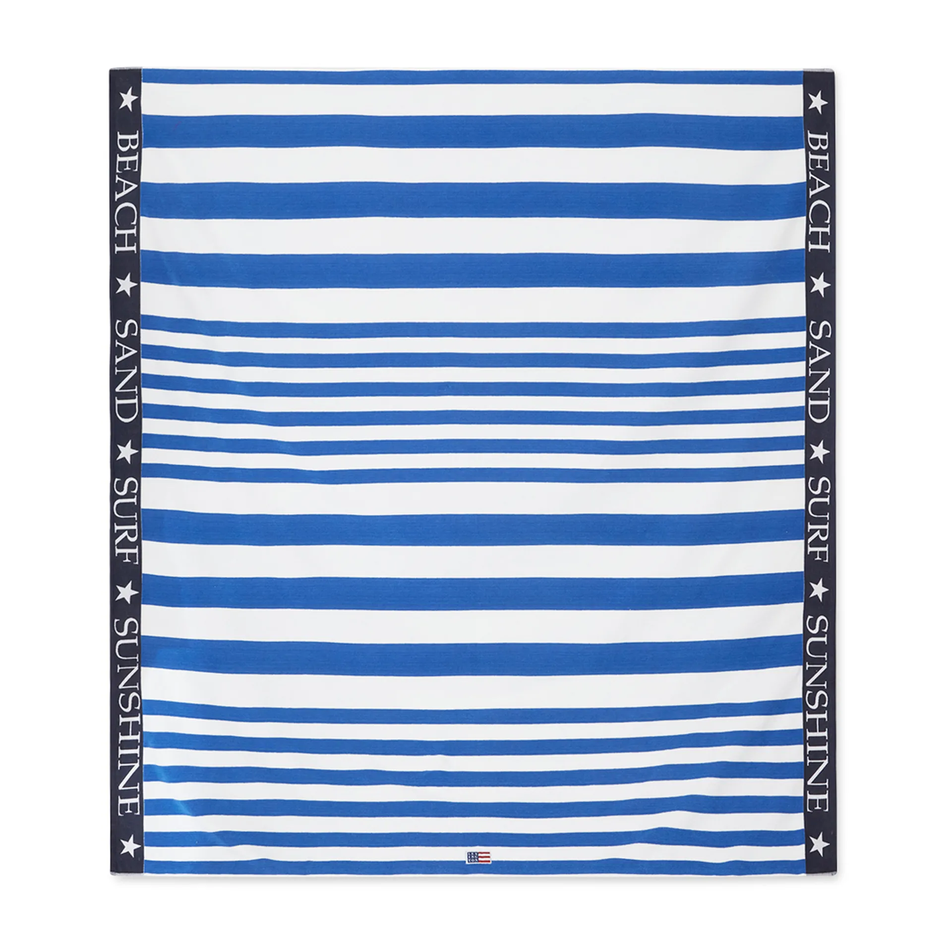 Striped Family beach towel 200x180 cm, Blue-white Lexington