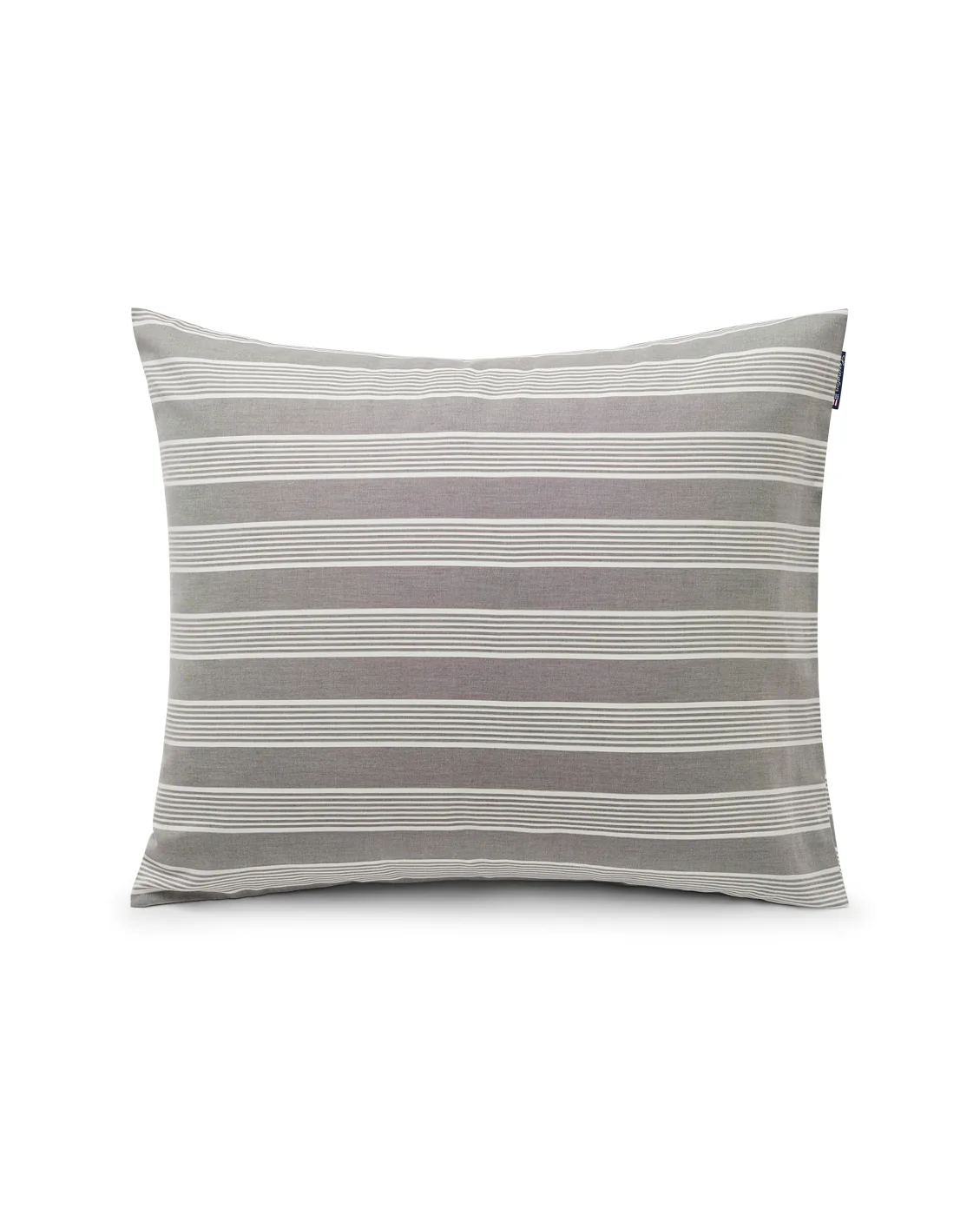 Striped Lyocell Cotton pillowcase 50x60 cm, Grey-white Lexington