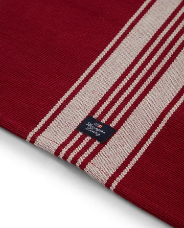 Striped Organic Cotton Rib placemat 40x50 cm - Red-white - Lexington