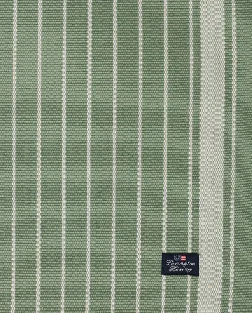 Striped Organic Cotton Rips placemat 50x250 cm - Green-white - Lexington