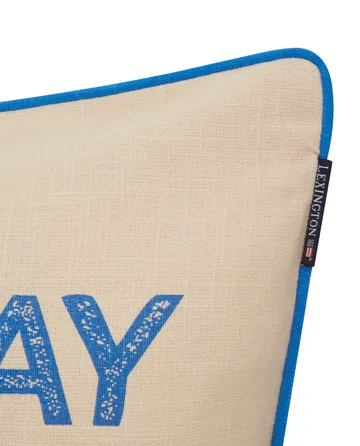 Sunday Funday Printed pillowcase 50x50 cm - Beige-blue-pink - Lexington