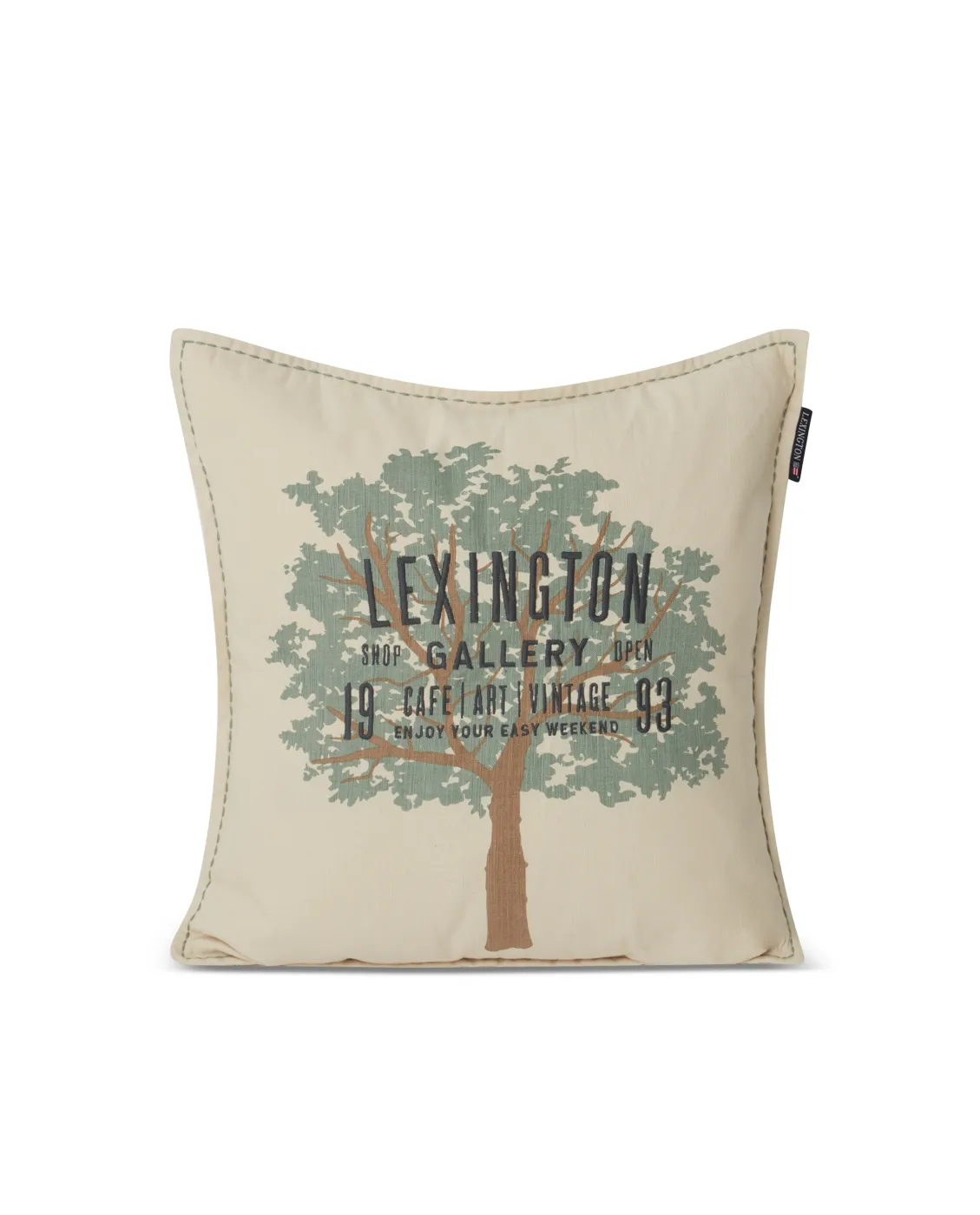 Tree Logo pillowcase 50x50 cm, Light beige-green Lexington