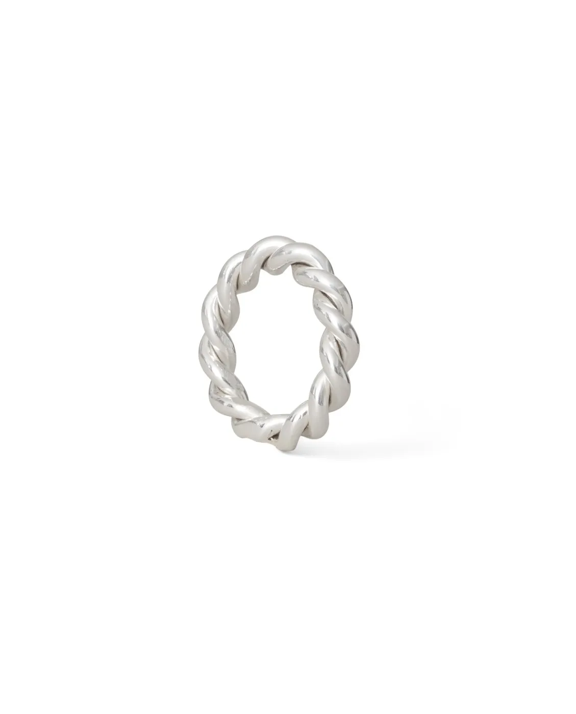 Twisted napkin ring, Silver-plated Lexington