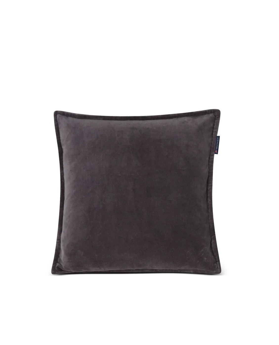 Velvet cotton pillowcase 50x50 cm, Gray Lexington