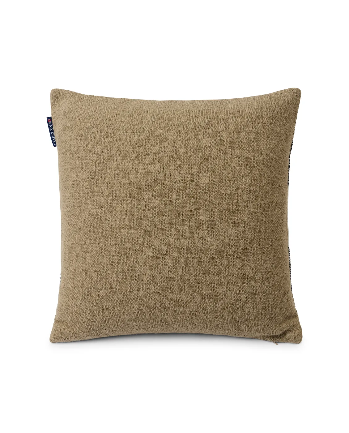 Vertical Striped Cotton pillowcase 50x50 cm, Beige-Grey Lexington