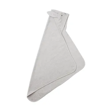 Albert bath cape towel with hood 70x70 cm - Rabbit dumbo grey - Liewood