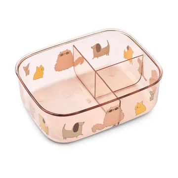 Arthur lunchbox 13.5x17 cm - Cats and Dogs-Sandy - Liewood