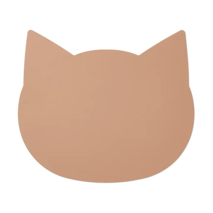 Aura cat placemat - Dark rose - Liewood