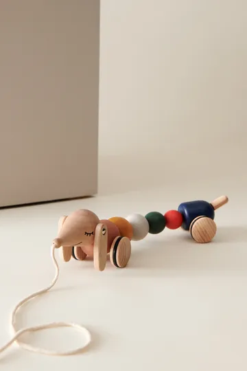 Barthes pull toy - Golden caramel multi mix - Liewood