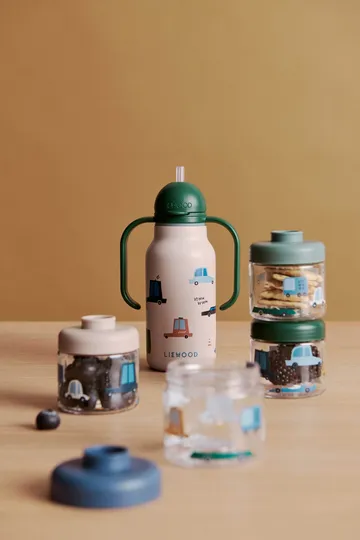 Dominique baby food jars 100 ml 4-pack - Cars-Sandy - Liewood