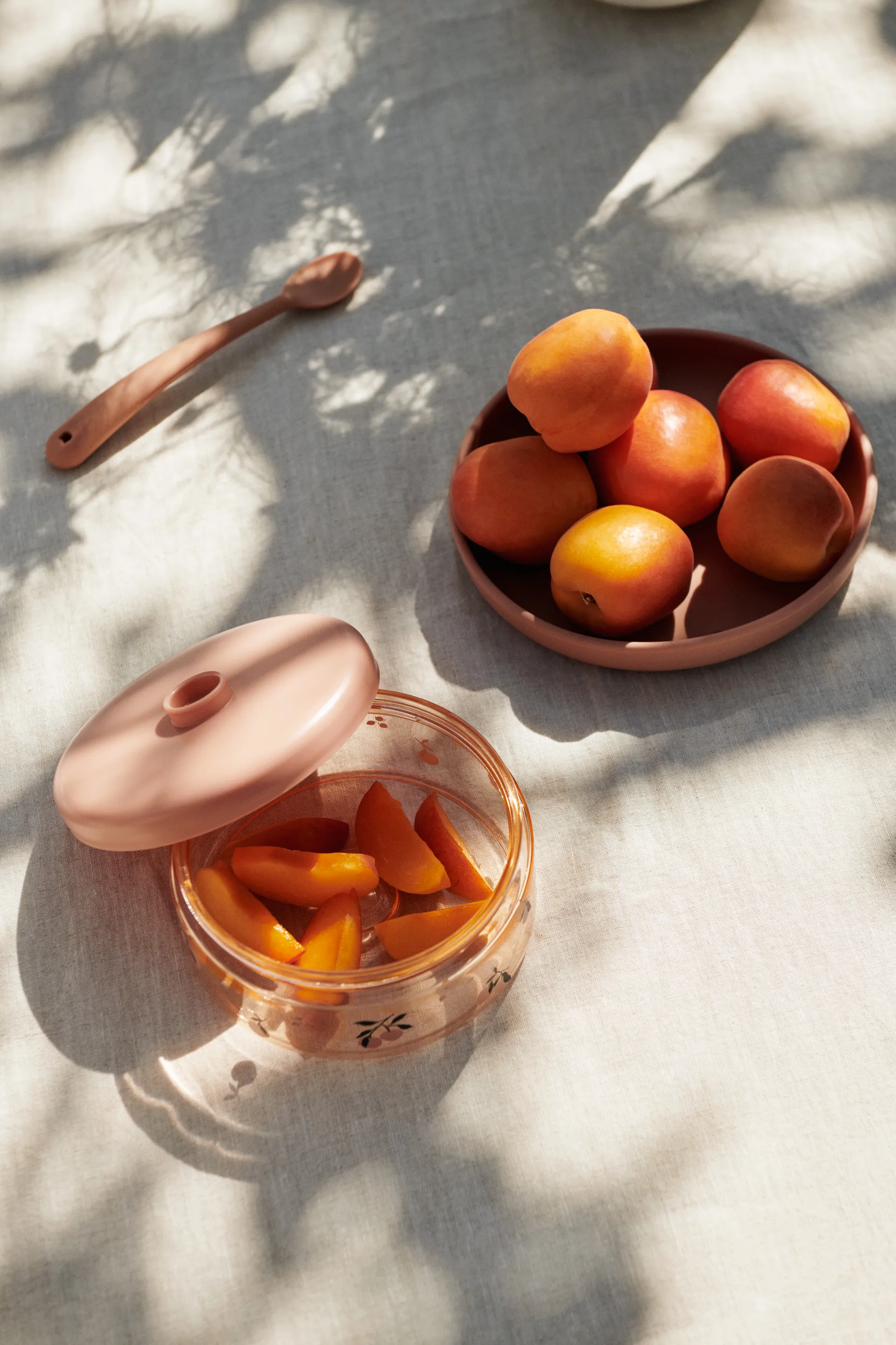Dominique baby food jars 500 ml 2-pack, Peach-sea shell Liewood