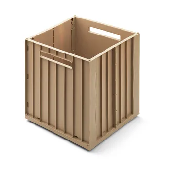 Elijah storage box with lid 31x31 cm - Oat - Liewood