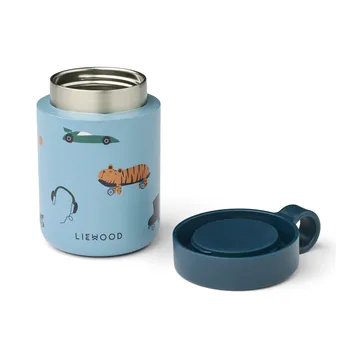Kiani printed insulated bottle - Fun-beach blue - Liewood