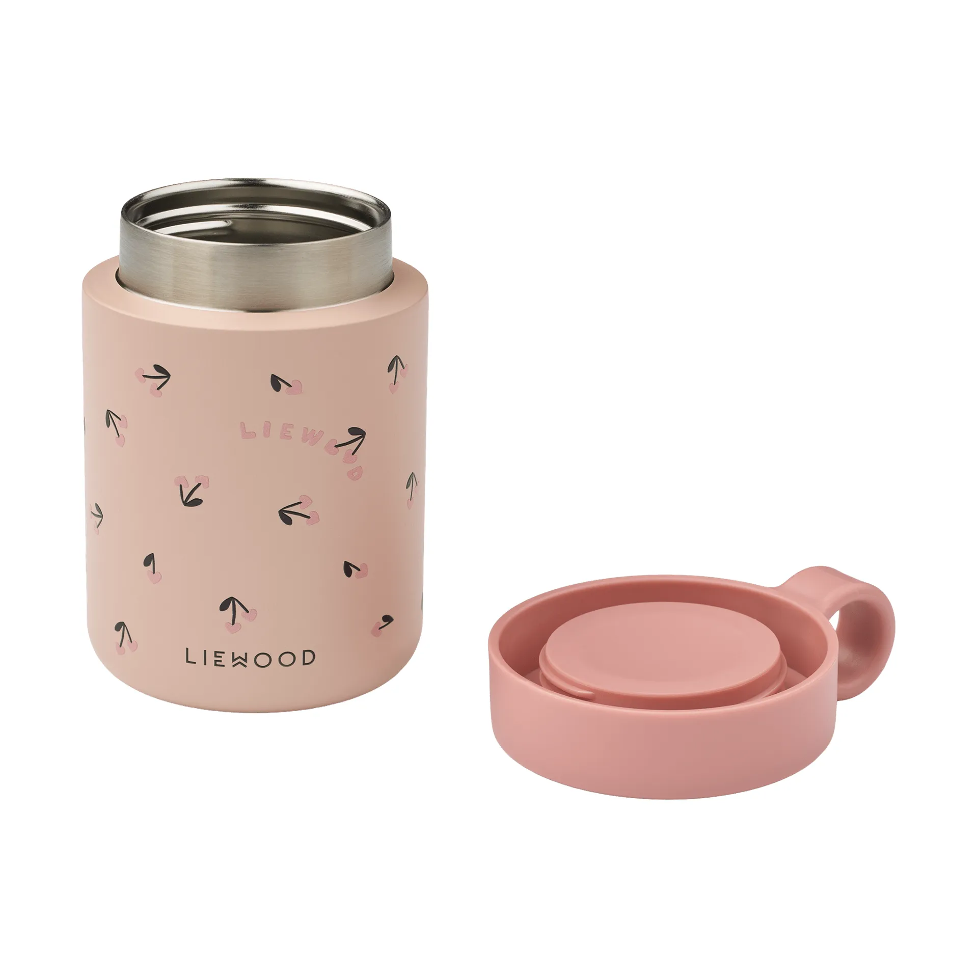 Kiani printed insulated bottle, Mini cherry heart-rosey Liewood