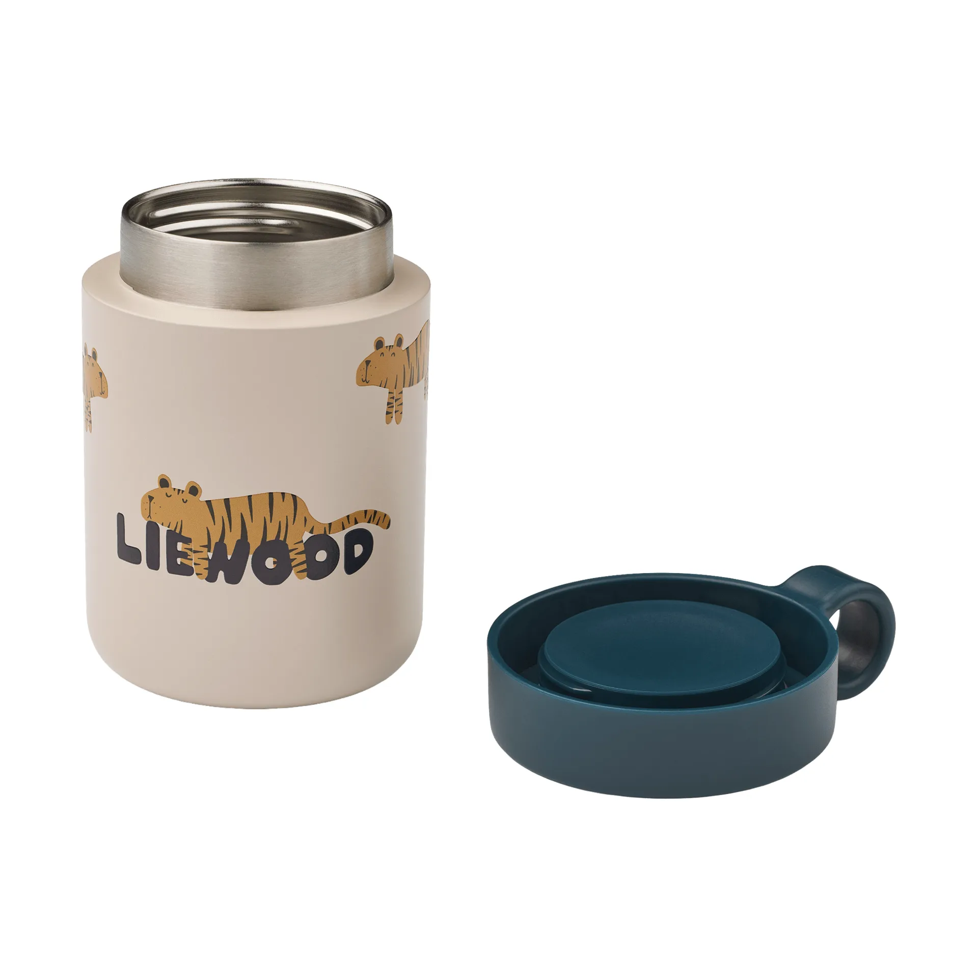 Kiani printed insulated bottle, Tiger-sandy Liewood