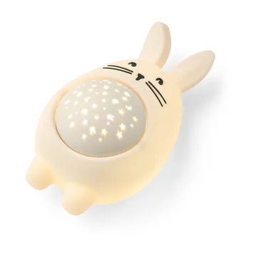 Manuel rabbit night lamp with projector and sound - Sandy - Liewood