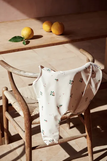 Merle bib with sleeve - Peach-Sea shell mix - Liewood