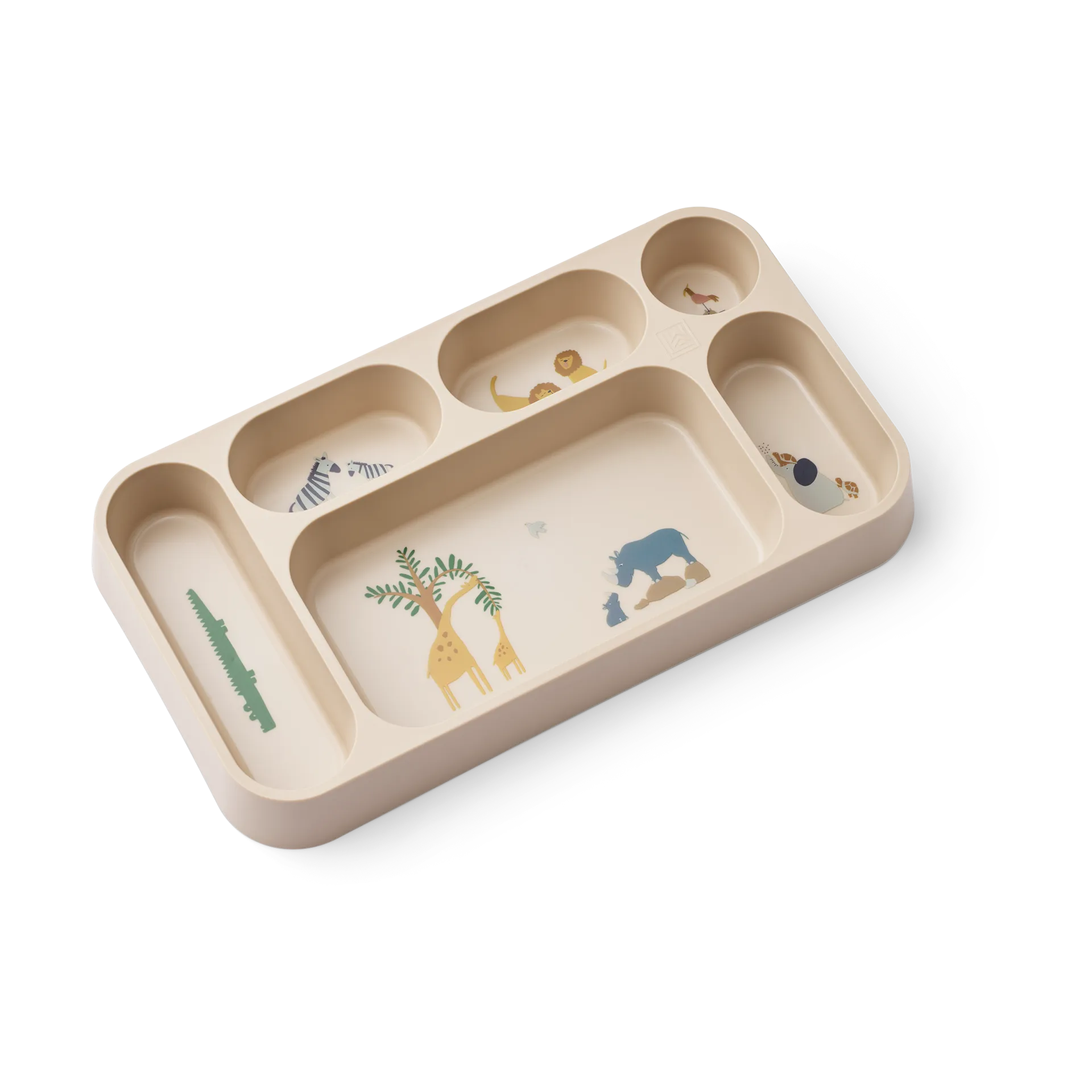 Mosu plate with 6 compartments 17x30 cm, All together-Sandy Liewood
