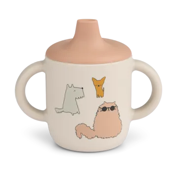 Neil sippy cup 15 cl - Cats and Dogs-Sandy - Liewood