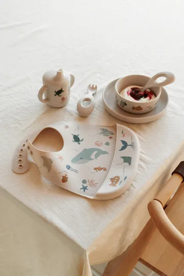 Ryle dinner set 5 pieces - Sea creature-Sandy - Liewood