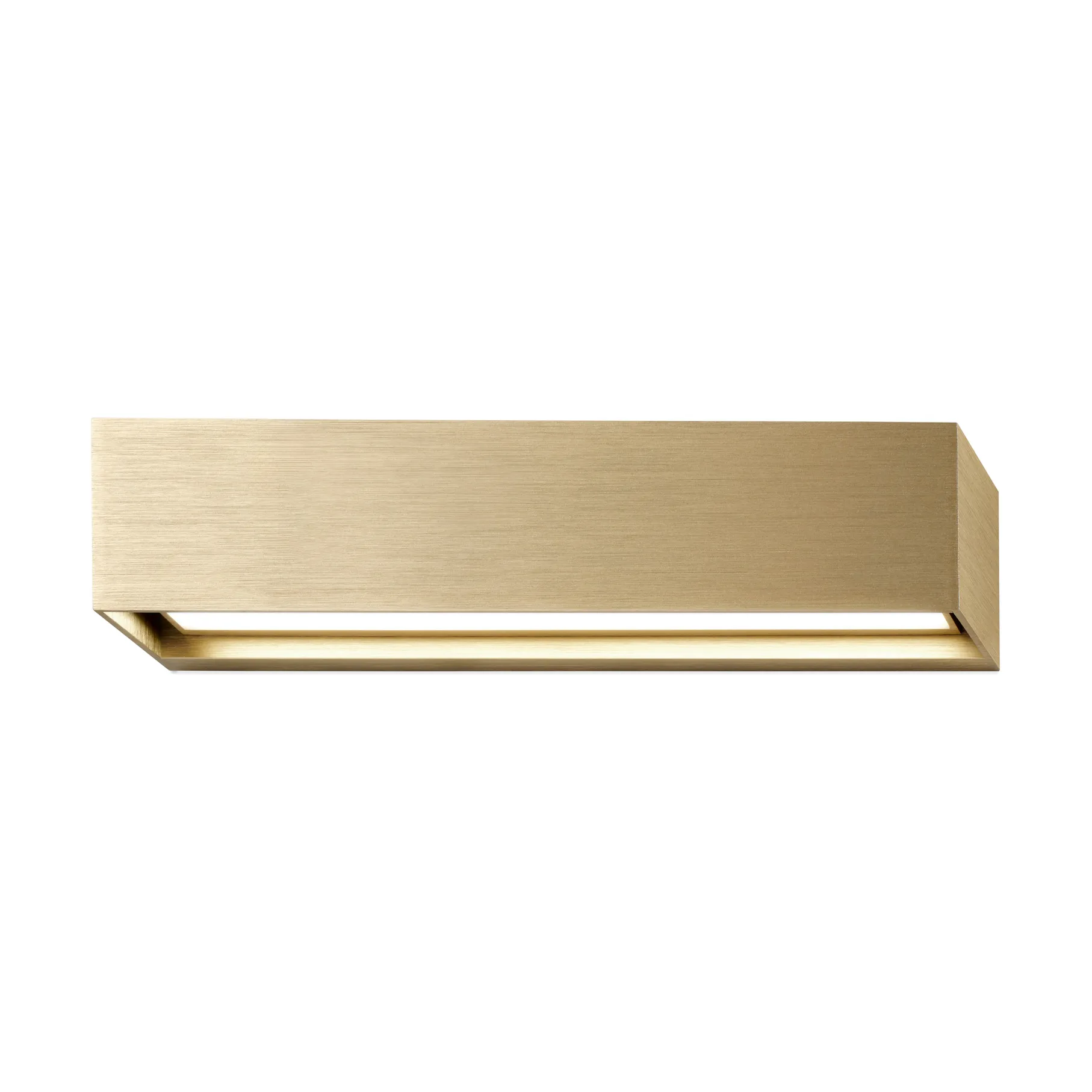 Linea W2 wall lamp switch tune, Brass, 7x30 cm Light-Point