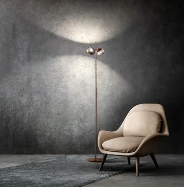 Orbit floor lamp - Rose gold - Light-Point