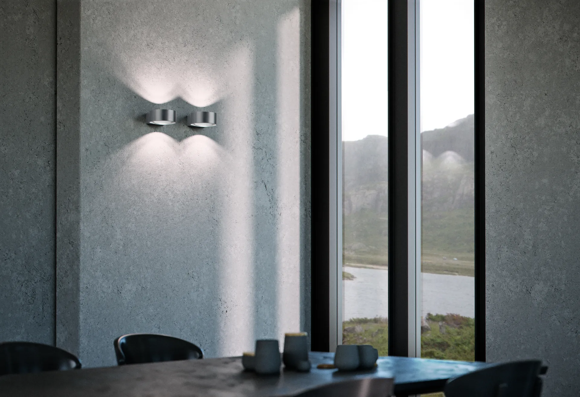 Orbit wall lamp W1 2700K, Titanium Light-Point