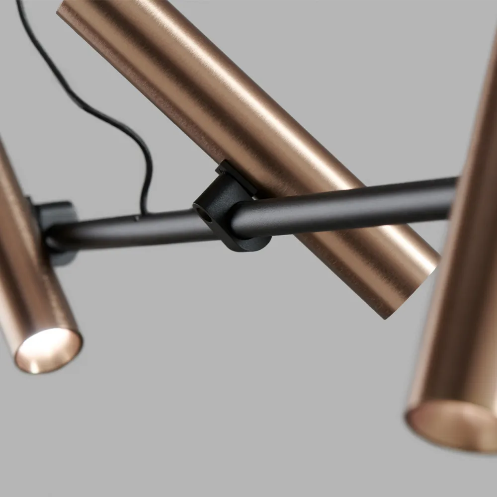 Spirit pendant lamp, Black/rose gold, s1000 Light-Point