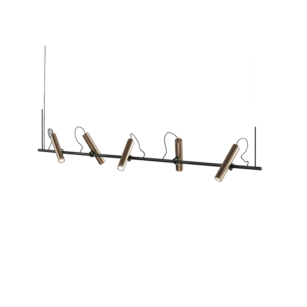 Spirit pendant lamp, Black/rose gold, s2000 Light-Point