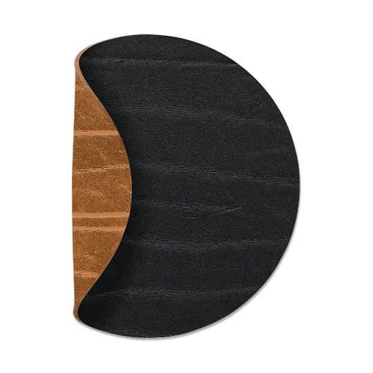 Buffalo coaster reversible circle 1 pcs, black-nature LIND DNA