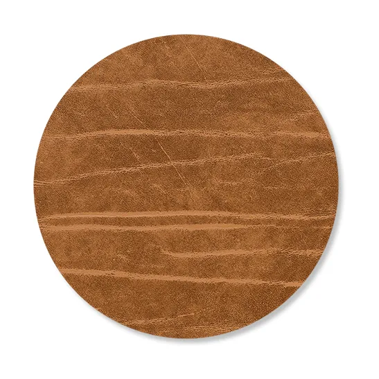 Buffalo coaster reversible circle 1 pcs, black-nature LIND DNA