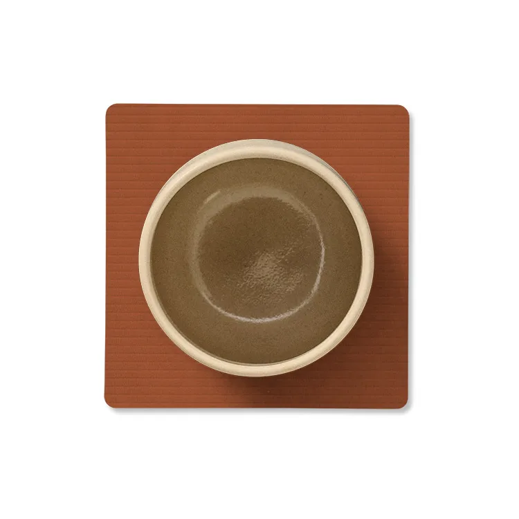 Corduroy coaster square, Rust LIND DNA