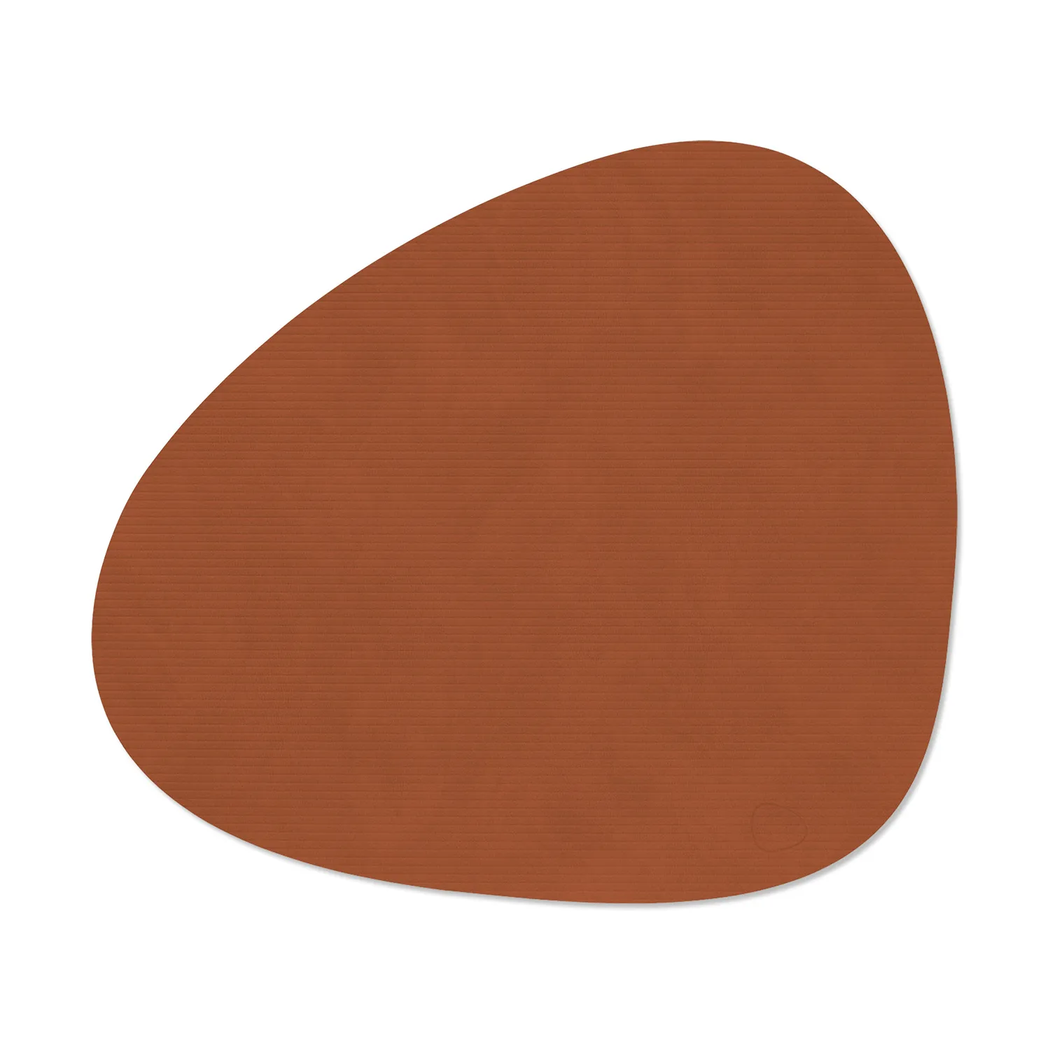 Corduroy placemat curve L, Rust LIND DNA