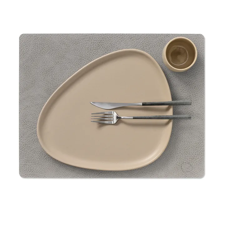 Hippo placemat square - anthracite grey - LIND DNA